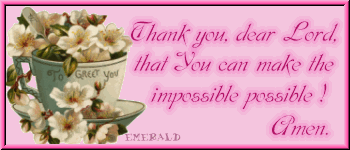 Thank you Lord